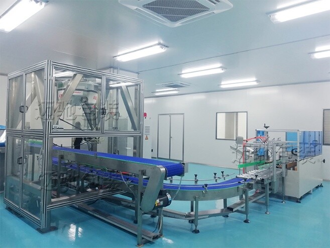 智能化包裝流水線部分段客戶現(xiàn)場圖